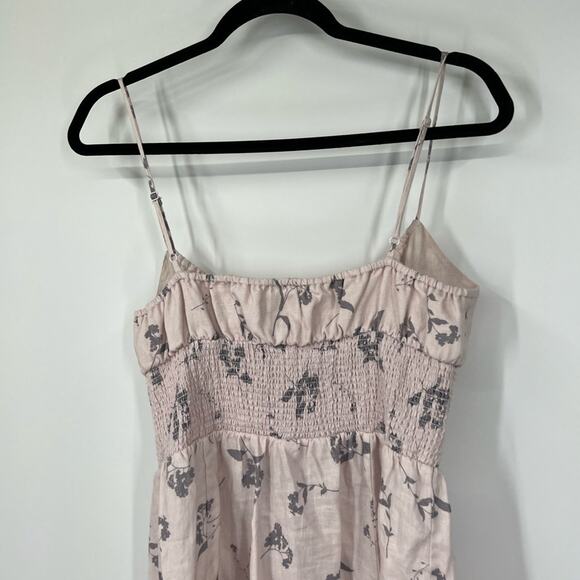 Wilfred Aritzia Genoa Linen Midi Dress in Vin Gris/Ardoise - Picture 6 of 9